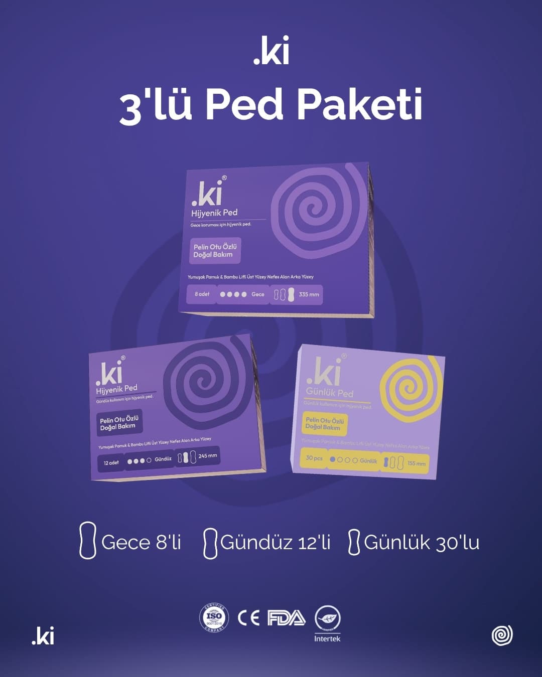 .ki 3-Pack Pad Bundle — product photo 1 of 5